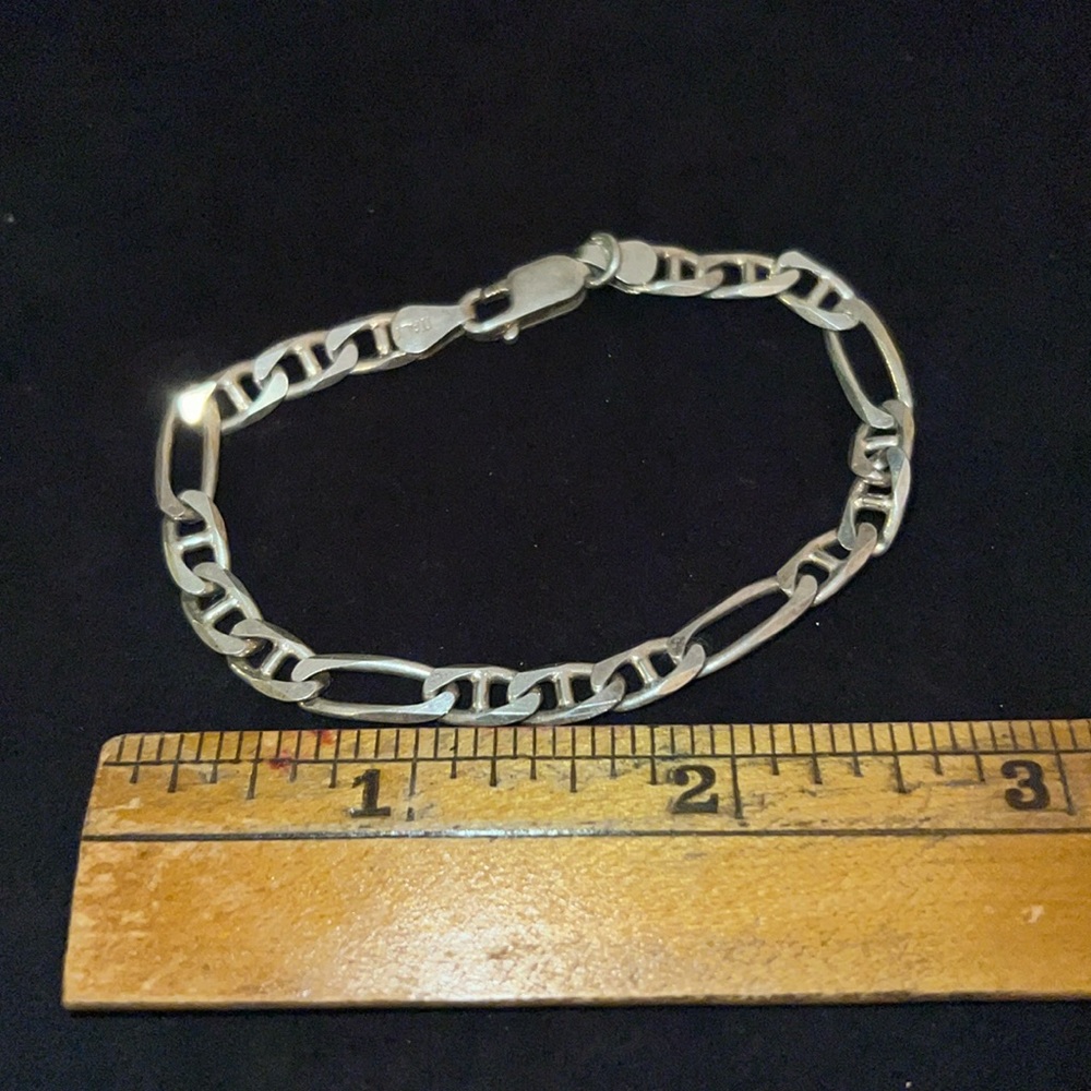 Vintage KB Italy 925 Sterling Silver heavy bracelet